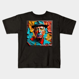 Leonard Cohen // Paper Art Kids T-Shirt